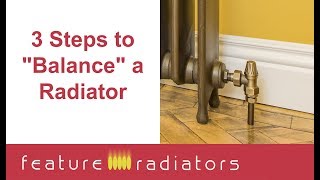 3 Steps to Balance a Radiator [upl. by Farrish]