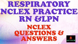 NCLEX Review  Respiratory NCLEX Practice Questions and Answers RN LPN  ADAPT NCLEX Review nclex [upl. by Lilithe]