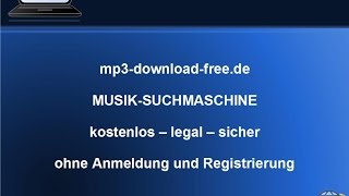 MP3DownloadFreede  legale Musik Suchmaschine kostenlos ohne Anmeldung [upl. by Avivah]