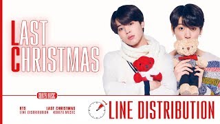 BTS  Last Christmas  Line Distribution [upl. by Buzz937]