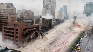 Chaos in Malaga today Flash floods destroy Spain [upl. by Eimmak855]