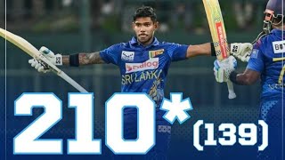 200 Runs from Pathum Nissanka 🇱🇰 [upl. by Tlaw]