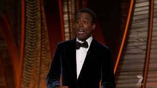 Will Smith slaps Chris Rock at the 2022 Oscars Uncensored 1080p HD [upl. by Ziladnerb256]