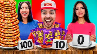 1000 CAPAS DE OXXO vs 1000 YOUTUBERS [upl. by Hylton]