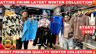 Premium Quality Winter Collection In Kolkata  Attire Prism  Jackets  Hoodies  Sweatshirt  ₹499😍 [upl. by Aikehs521]