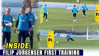 INSIDE Filip Jorgensen FIRST TRAINING In USA Impress Enzo Maresca With New Ball Skills [upl. by Halland838]