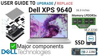 Dell XPS 9640 s Major components  Ability to upgrade Dell XPS 2024 dellsupport [upl. by Shanda]