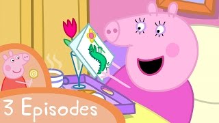 Peppa Pig  Mummy Pig compilation 3 episodes [upl. by Nilauqcaj85]