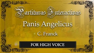 Panis Angelicus KARAOKE FOR HIGH VOICE  Franck  Original Key A Major [upl. by Galer]