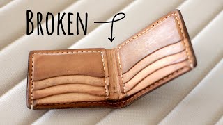 My Fault His Luxury Shell Cordovan Wallet Fell Apart [upl. by Minnaminnie]