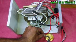 Battery charger transformer rewinding and connection complete details in urdu hindi part 3 [upl. by Drucill]