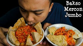 MUKBANG BAKSO LAVA JUMBO SUPER PEDAS  BAKSO PEDAS MUKBANG [upl. by Llehsor947]