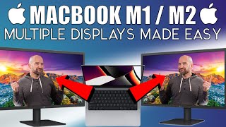 How to Connect MacBook Air M1M2 to Multiple External Displays [upl. by Laamak639]