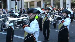 New Years Day Parade London 2010Saitama Sakae Senior High School Marching Band 2 Japan [upl. by Amaras187]