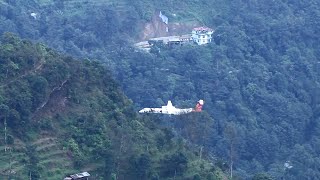 Mind Blowing Visual Of Flight Landing At Pakyong Airport [upl. by Sisto]