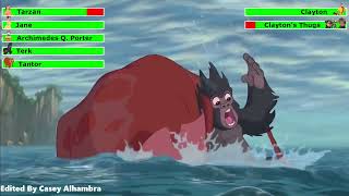 Tarzan 1999 Final Battle with healthbars 22 [upl. by Nosreip406]