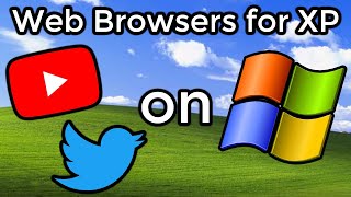 Browsing the Web on Windows XP in 2021 YouTube Twitter etc [upl. by Kenay]