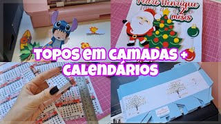 FIZ TOPOS EM CAMADAS  RECORTEI 50 CALENDÁRIOS 2024 [upl. by Merl52]