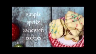 Simple Spritz Christmas Cookie Recipe [upl. by Bonns]