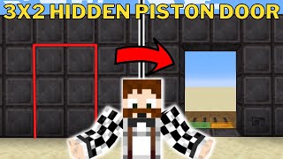 ULTIMATE 3x2 Hidden Piston Door Minecraft 120 Tutorial [upl. by Guerin158]