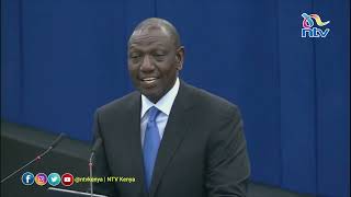 President William Ruto addresses the European Parliament FULL SPEECH [upl. by Milford108]