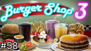 Burger Shop 3 Part 58  Diner Stage 12  No Commentary [upl. by Pandich]