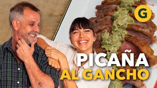 PICAÑA al GANCHO 🥩 FORMA INNOVADORA de COCINAR por Felicitas Pizarro  El Gourmet [upl. by Chubb]