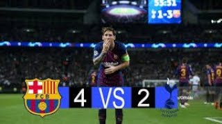 Barcelona vs Tottenham 42 Highlights  Messi and Coutinho Shine at Wembley  2018 Champions League [upl. by Kramlich877]