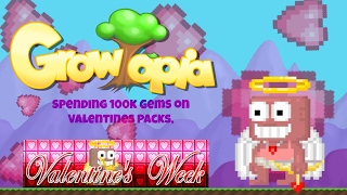 Growtopia  Buy 20 Pack Valentine for 100k gems [upl. by Annahsat]