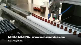 Flakon Küçük Şişe Dolum Makinası Flacon Filling Machine [upl. by Nariko]