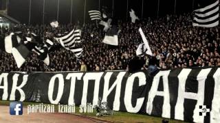 Grobari  full report 4 angle  Partizan  FC Augsburg 10122015 [upl. by Laet581]