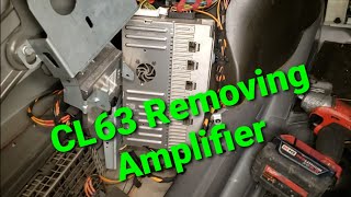 20072013 MERCEDES W216 CL63 CL550 CL65 CL600 HOW TO REMOVE RADIO AMP AMPLIFIER UNIT 2218707789 [upl. by Leitman]