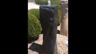 Bubbling Granite Twist Fountain  Charcoal Grey Granite [upl. by Notneiuq]