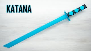 How to make a KATANA out of paper Easy paper katana origami [upl. by Lipinski]