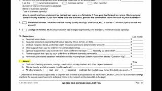 How to Complete California Divorce form FL150 Income amp Expense Declaration [upl. by Nosaj]