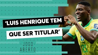 Denílson cobra mais chances para Luis Henrique no time titular da Seleção Brasileira [upl. by Pope]