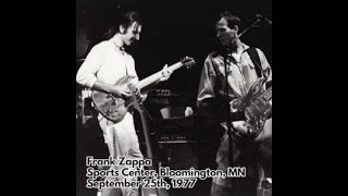 Frank Zappa  1977 09 25  Metropolitan Sports Center Bloomington MN [upl. by Novyat]