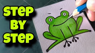 Marker MAGIC Happens When You Draw a Frog THIS Way [upl. by Sirovaj]