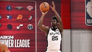 Highlights Sidy Cissokos 10 PTS 8 REB 6 AST vs Thunder  San Antonio Spurs Summer League [upl. by Atalee]