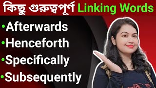 Linking words এর ব্যবহার l Uses of Linking Words l English Speaking practice [upl. by Odlanar712]