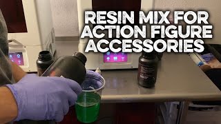 Resin Mix for Flexible Action Figure Accessories [upl. by Eineeuq]