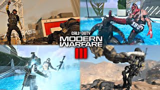 All Season 5 Finishing Moves Free Kick  WWE  Call Of Duty Modern Warfare 3Warzone [upl. by Airenahs]