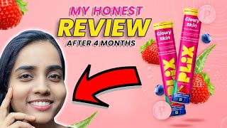 Plix Glutathione Glowy Skin Tablets Review Unveiling 4 Months Results [upl. by Nimzzaj]