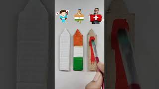 National v s international flag 🇮🇳 🇨🇭🇯🇵 youtubeshorts viralvideo independenceday [upl. by Clapp]