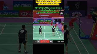 Tengil Pemain China Terbayarkan Kontan  Badminton Final Suhandinata Cup WJC 2024 Indonesia vs China [upl. by Emilio]