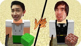 🐷 Casa de FERNANFLOO vs casa de GERMAN JUEGAGERMAN  MINECRAFT AENH [upl. by Luanne169]