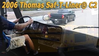 Driving 2006 Thomas SafTLiner® C2 with MBE OM906LA BUS 0416 [upl. by Lemert]