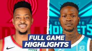 BLAZERS vs HORNETS FULL GAME HIGHLIGHTS  2021 NBA SEASON [upl. by Atsuj]