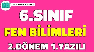 6Sınıf FEN Bilimleri 2Dönem 1Yazılı Soruları ve Çözümü 🧑‍🏫 [upl. by Anirav766]