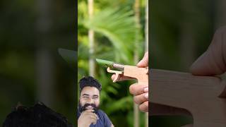 Bamboo sticks creative 💡💡😁 toys satisfying bushcraft diy bambooart bamboo slingshots duet [upl. by Neetsirhc]